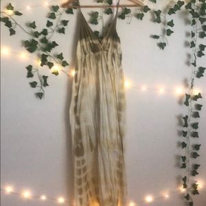 yellow tie dye dress